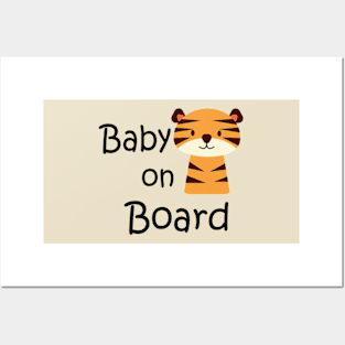 Baby on board sticker Posters and Art